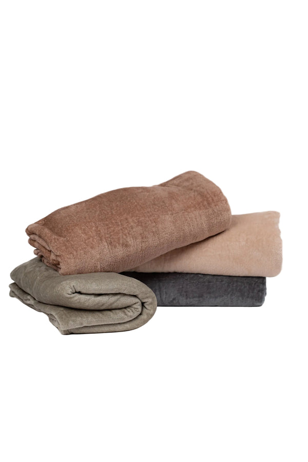 Fleece Blanket — Light Coffee