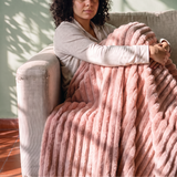 Striped Blanket — Cashmere