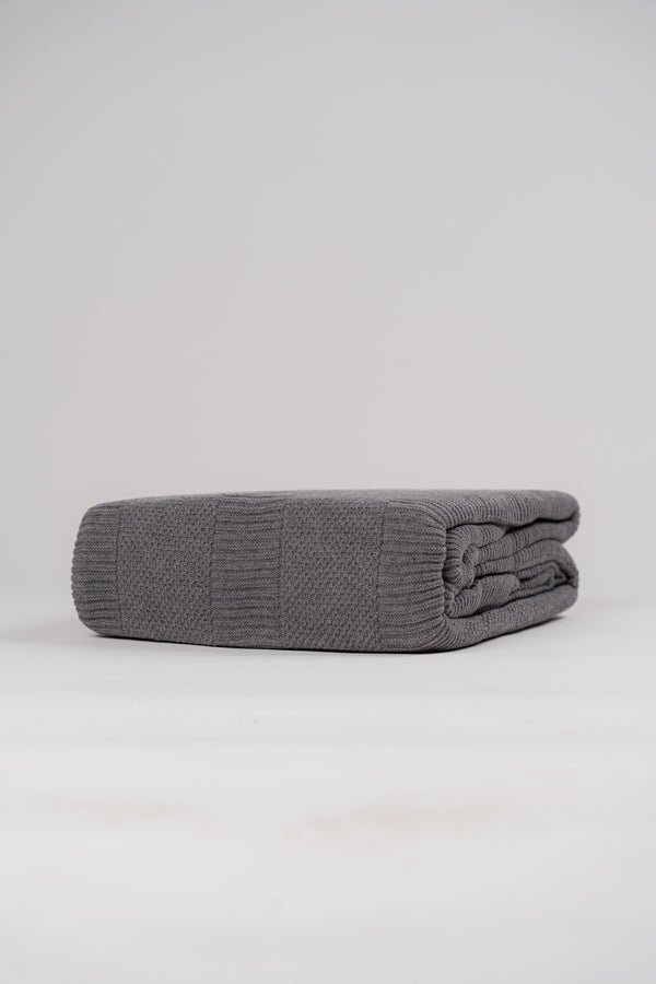 Honeycomb Blanket — Grey