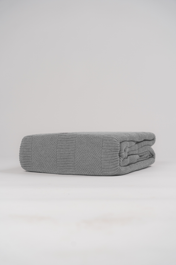 Honeycomb Blanket — Silver