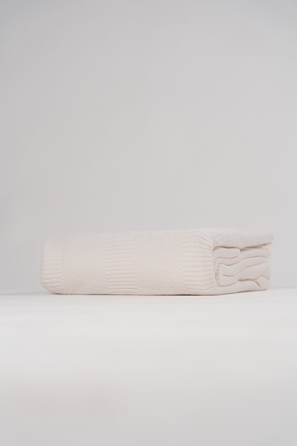 Honeycomb Blanket — Off White