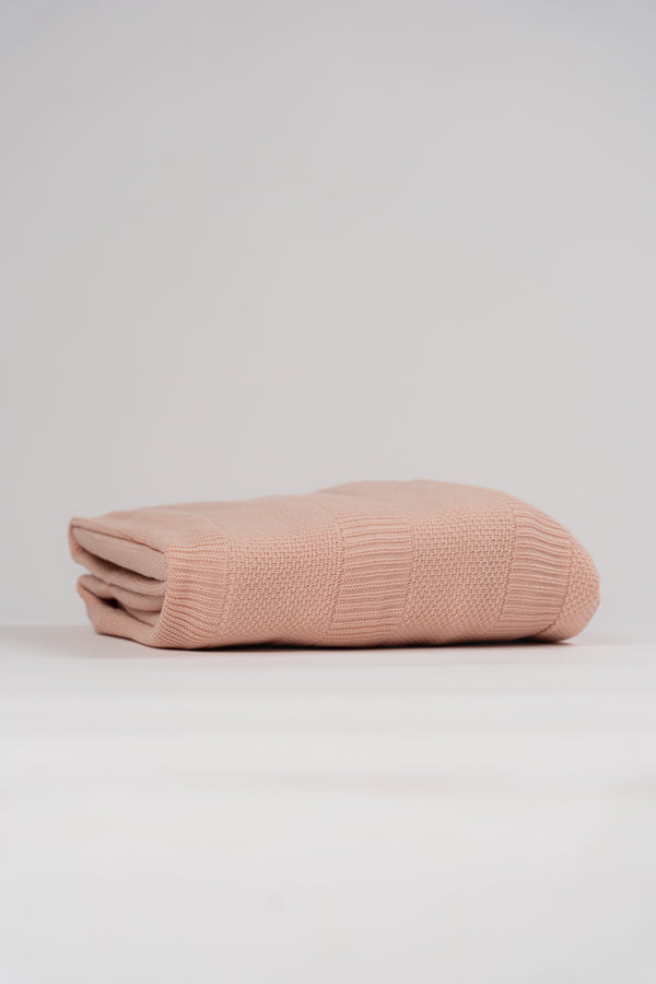 Honeycomb Blanket — Light Coffee