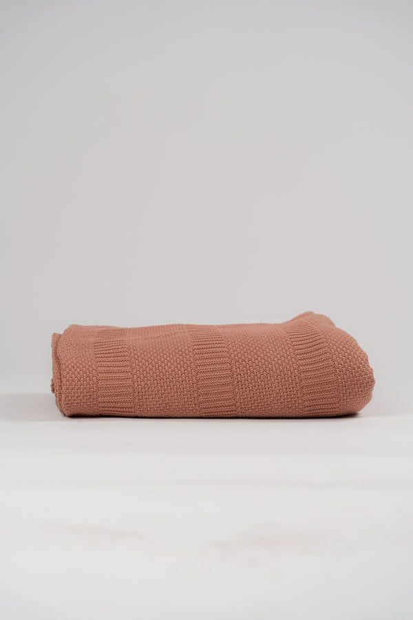 Honeycomb Blanket — Dark Coffee