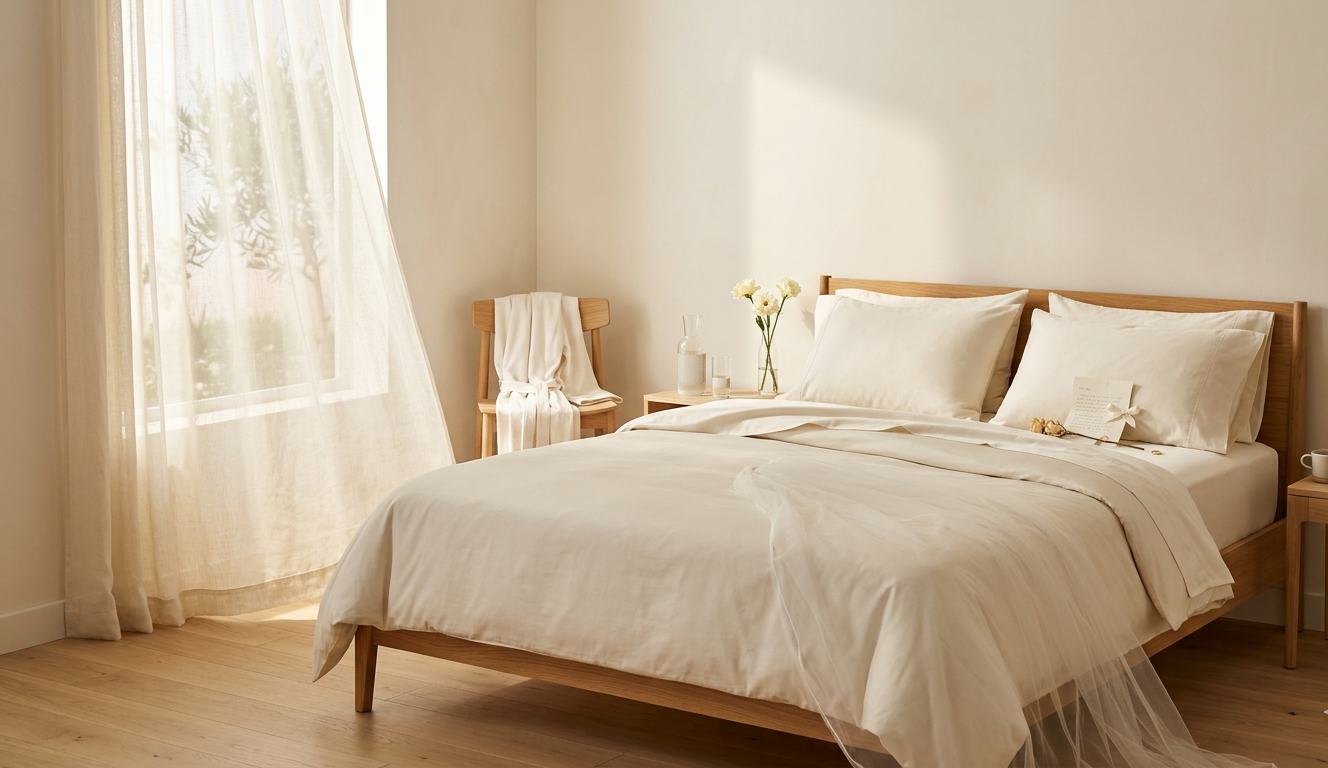 All You Need Set (Percale Bedsheet + Duvet Cover + Mattress Protector)