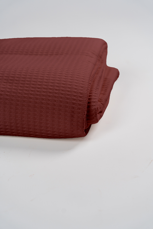 بطانية الوافل — Burgundy