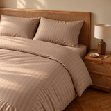 Striped Bedsheet — Coffee