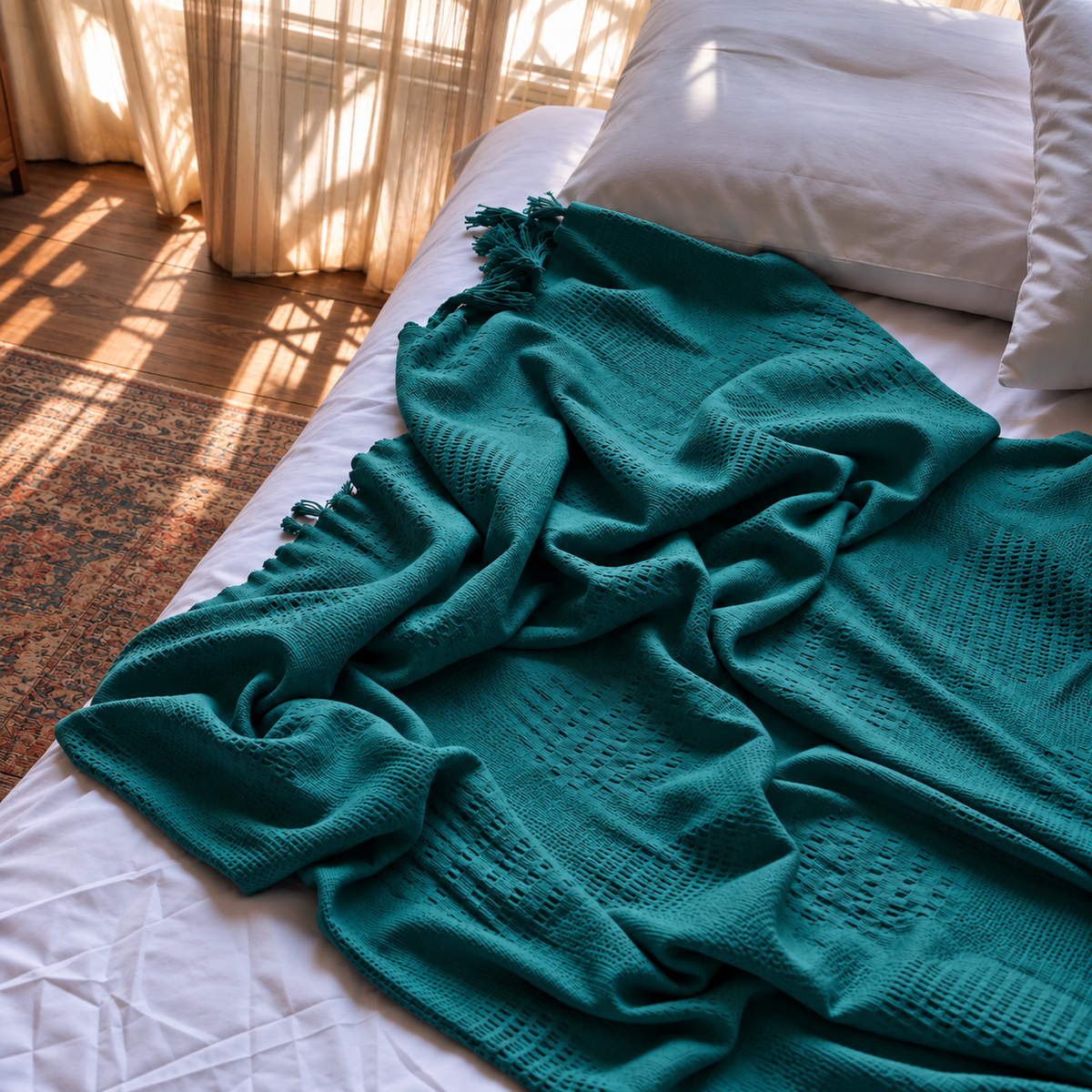 Throw Blanket — Turquoise
