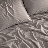 Striped Bedsheet — Grey