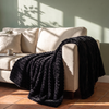 Striped Blanket — Black