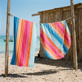 Carnival Stripes beach towel — rectangle