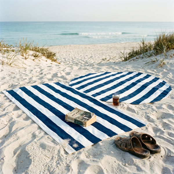 Navy Stripes Towel