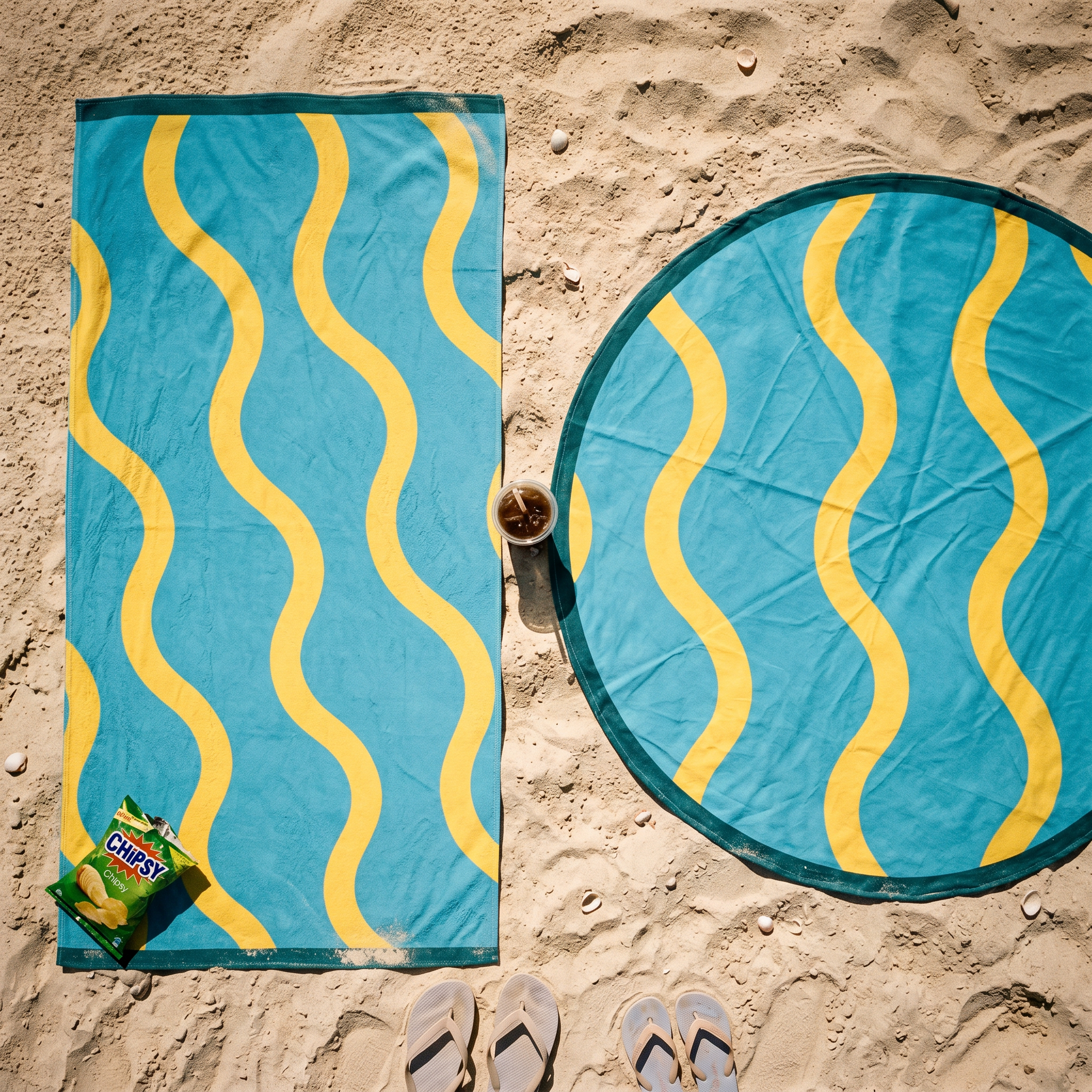 Waves beach towel — rectangle
