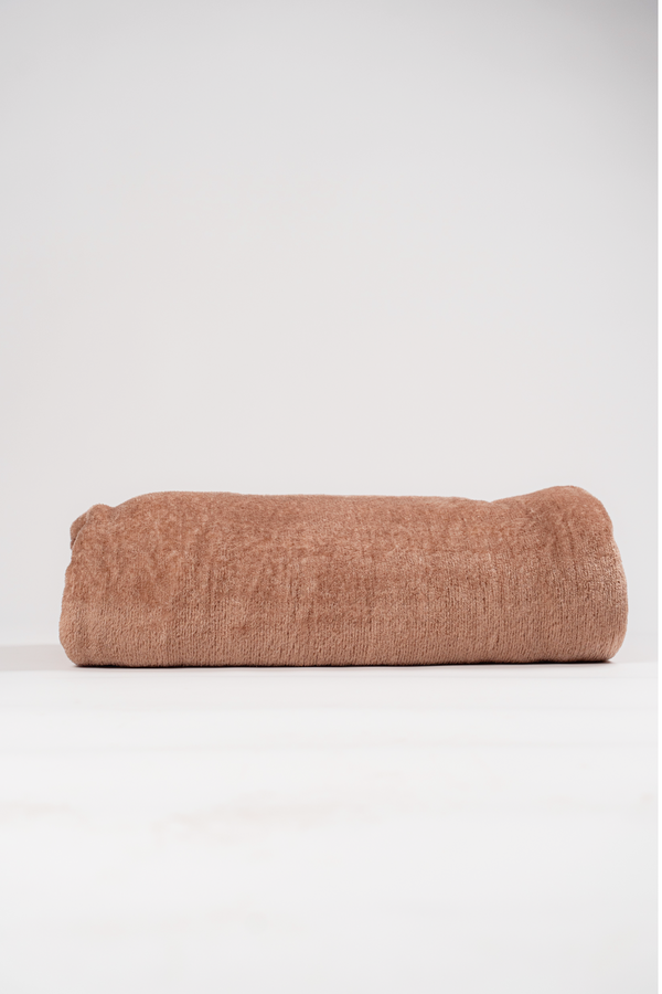 Fleece Blanket — Light Coffee